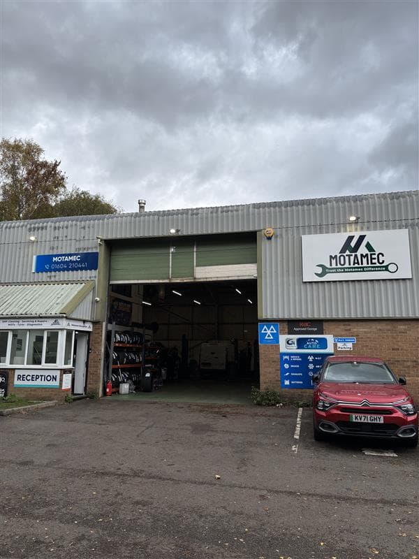 Mechanic working on a car